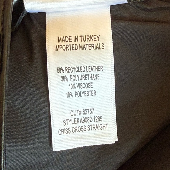 Agolde Recycled Leather Criss Cross Straight in Detox Size 28 - Picture 12 of 12